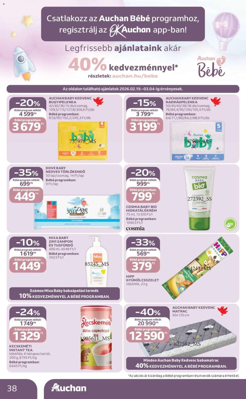 Auchan Akciós újság Auchan 38 oldal