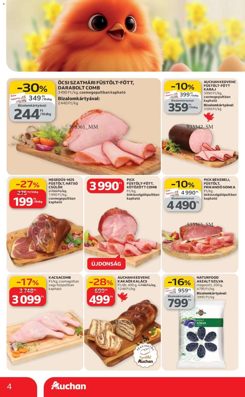 Auchan Akciós újság Auchan 4 oldal