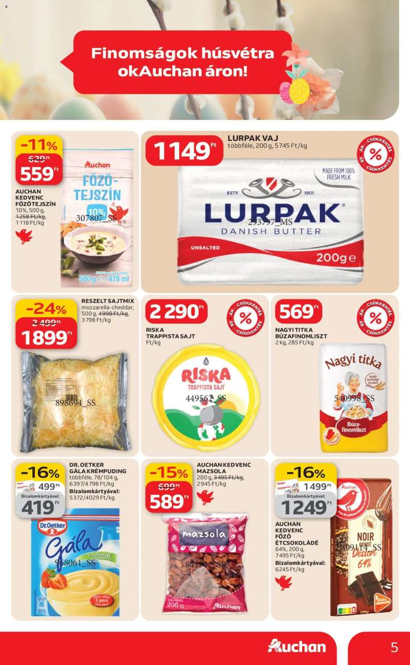 Auchan Akciós újság Auchan 5 oldal