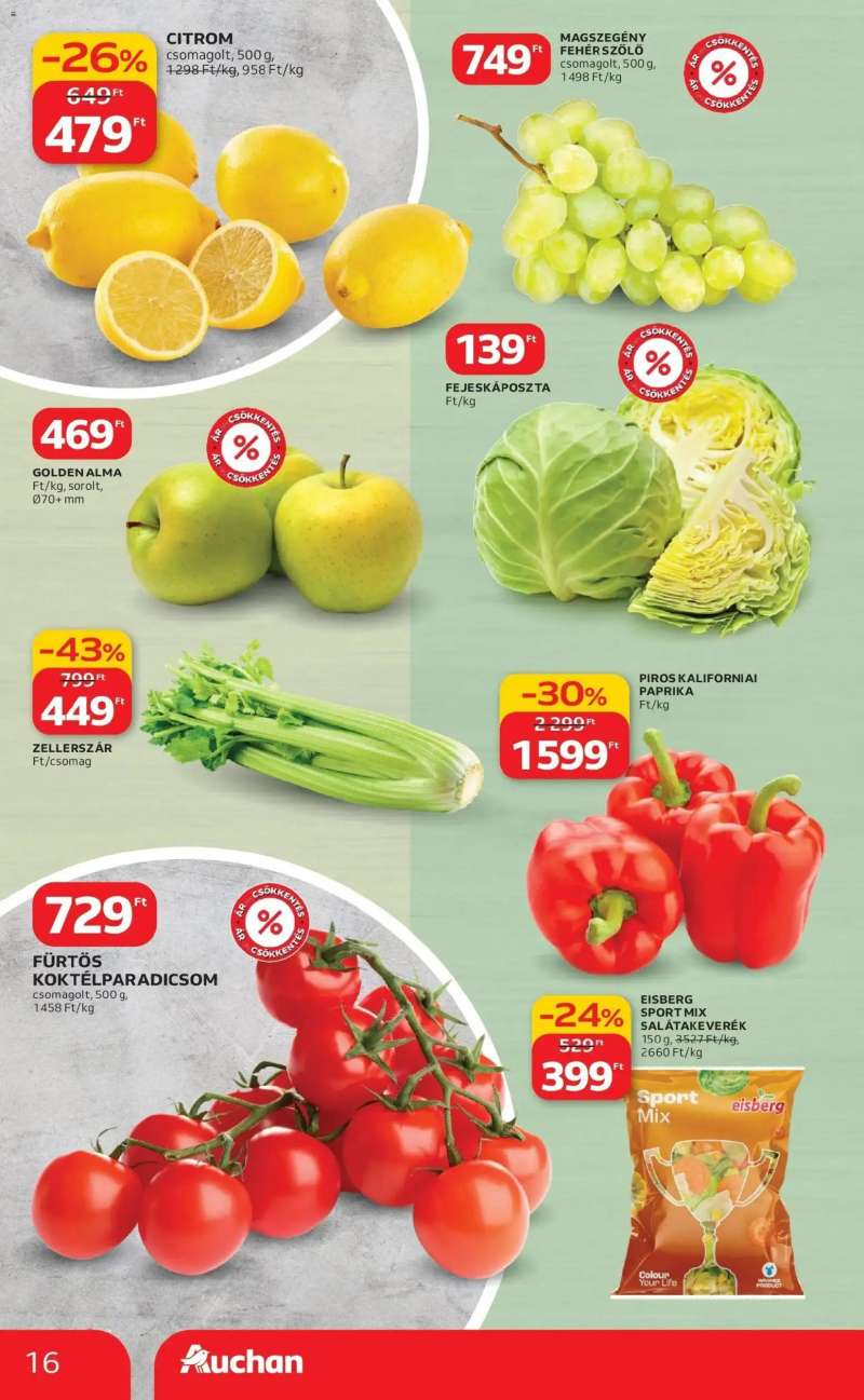 Auchan Auchan újság érvényessége 02.25.-ig 16 oldal