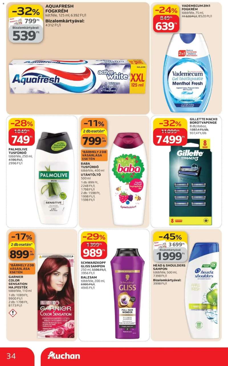 Auchan Auchan újság érvényessége 02.25.-ig 34 oldal
