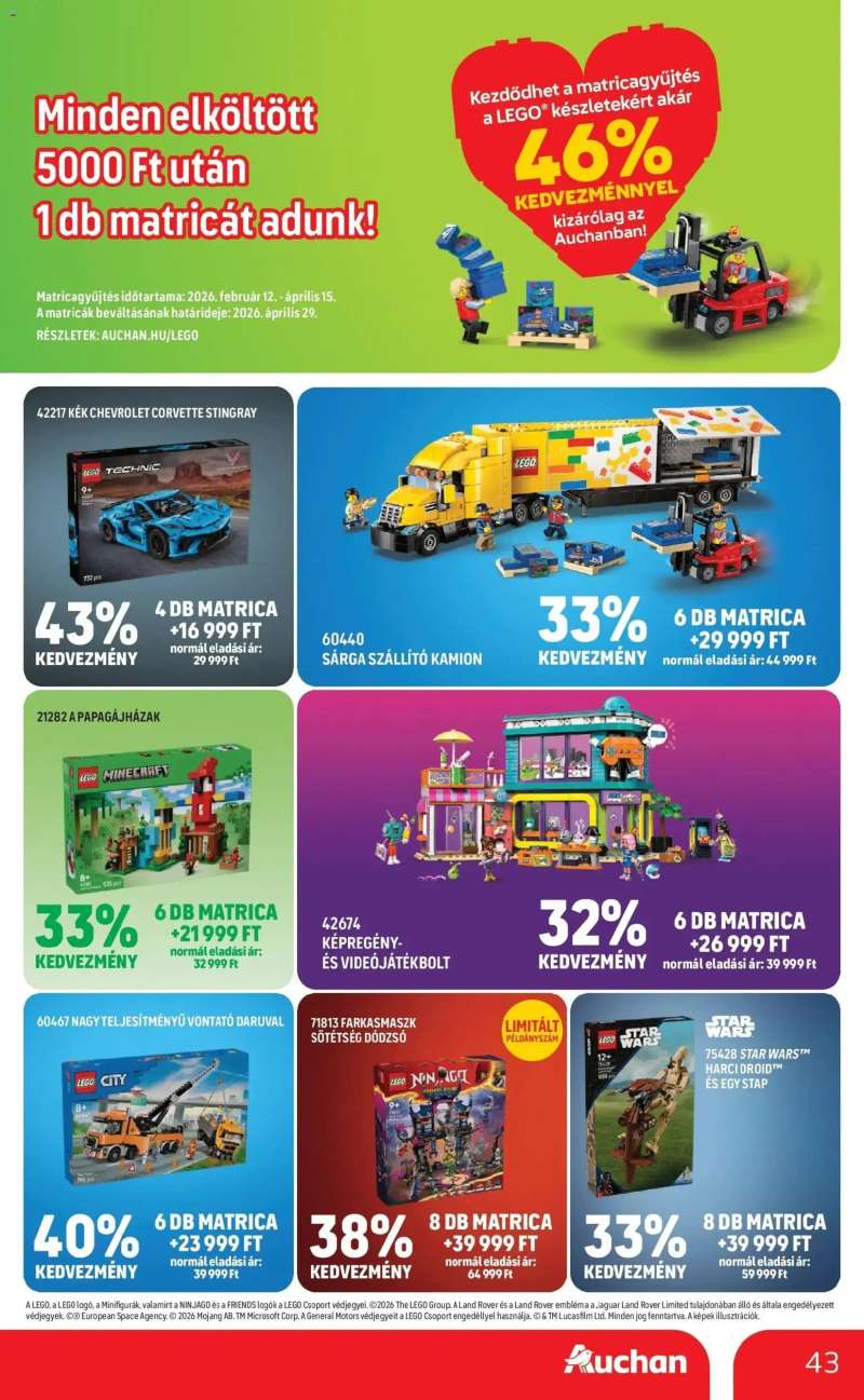 Auchan Auchan újság érvényessége 02.25.-ig 43 oldal