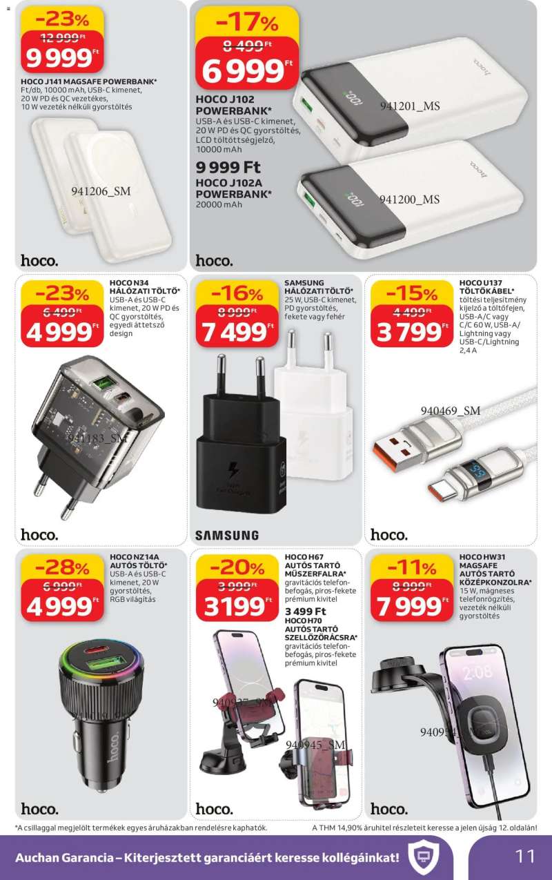 Auchan Elektronikai ajánlataink 11 oldal