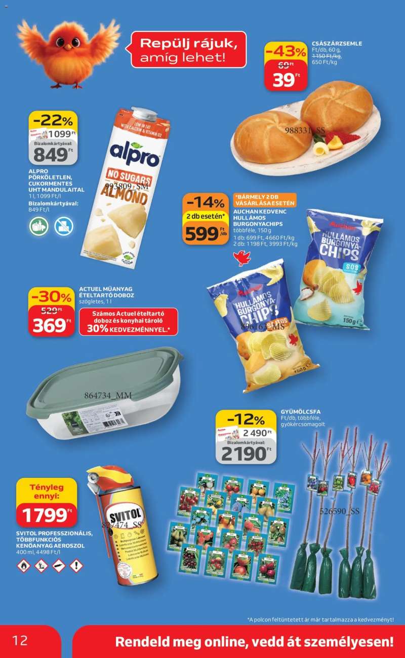 Auchan Szupermarket akciós újság 12 oldal