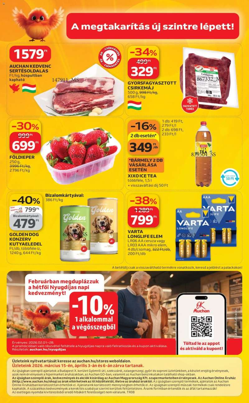 Auchan Szupermarket akciós újság 16 oldal