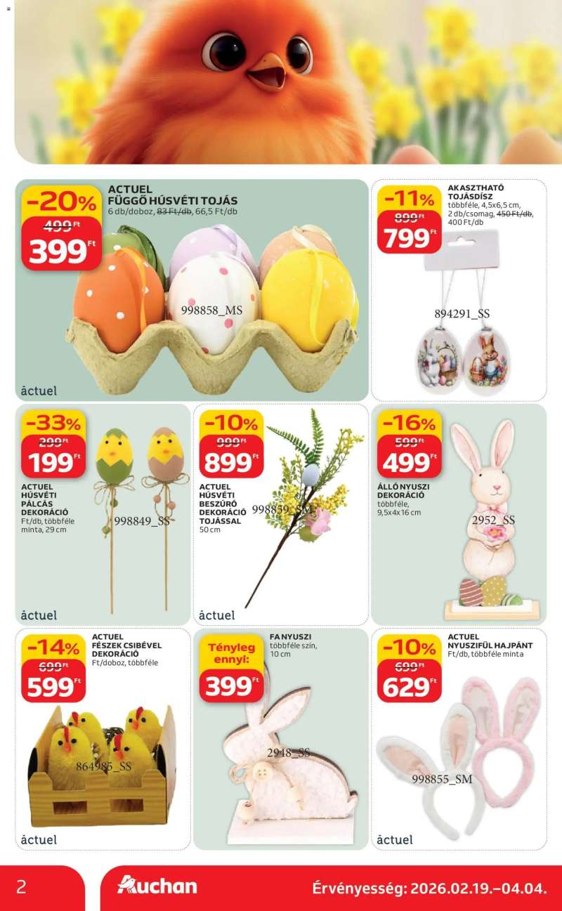 Auchan Szupermarket akciós újság 2 oldal