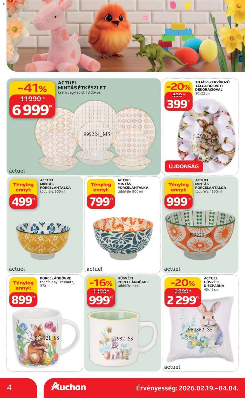 Auchan Szupermarket akciós újság 4 oldal