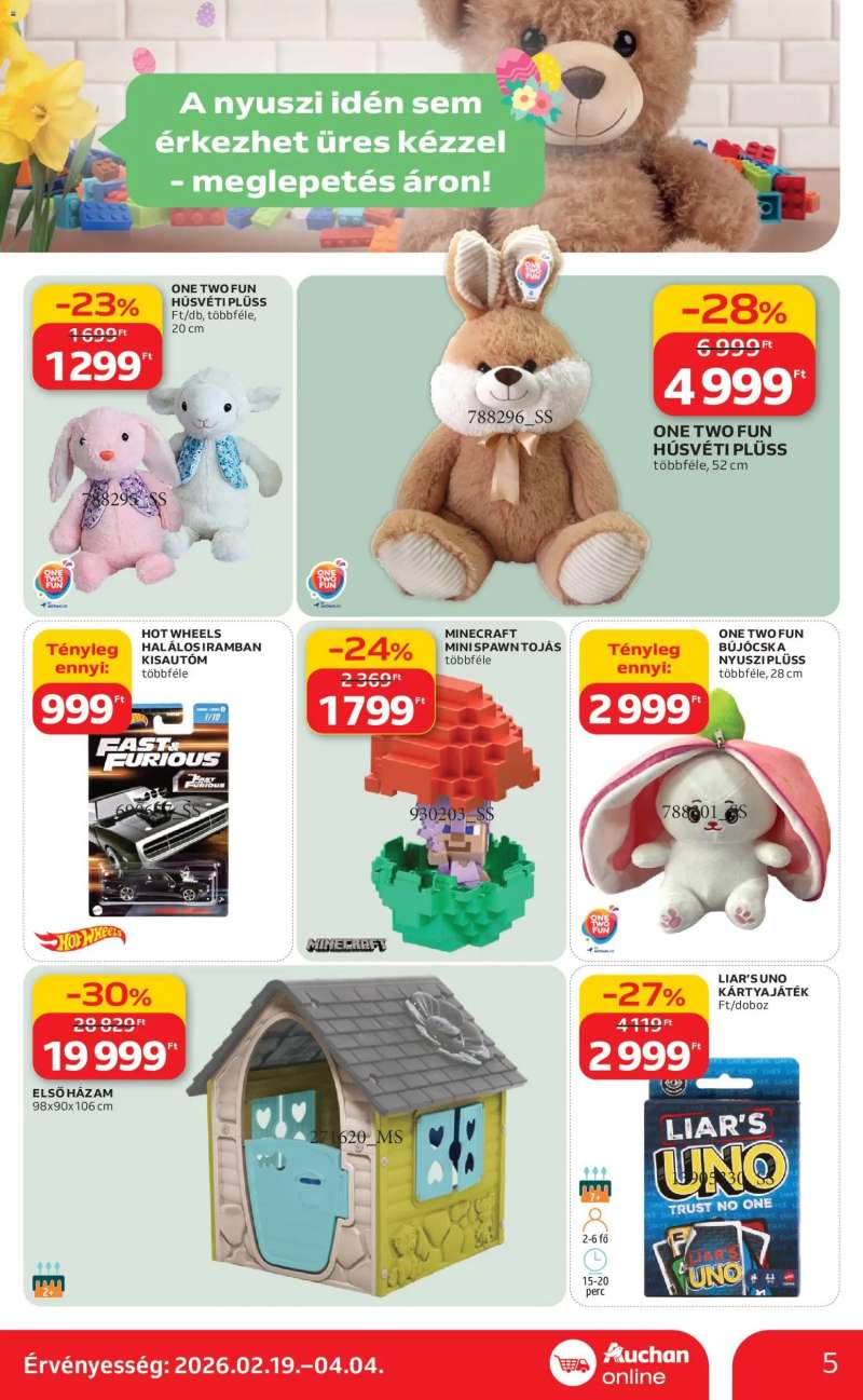 Auchan Szupermarket akciós újság 5 oldal