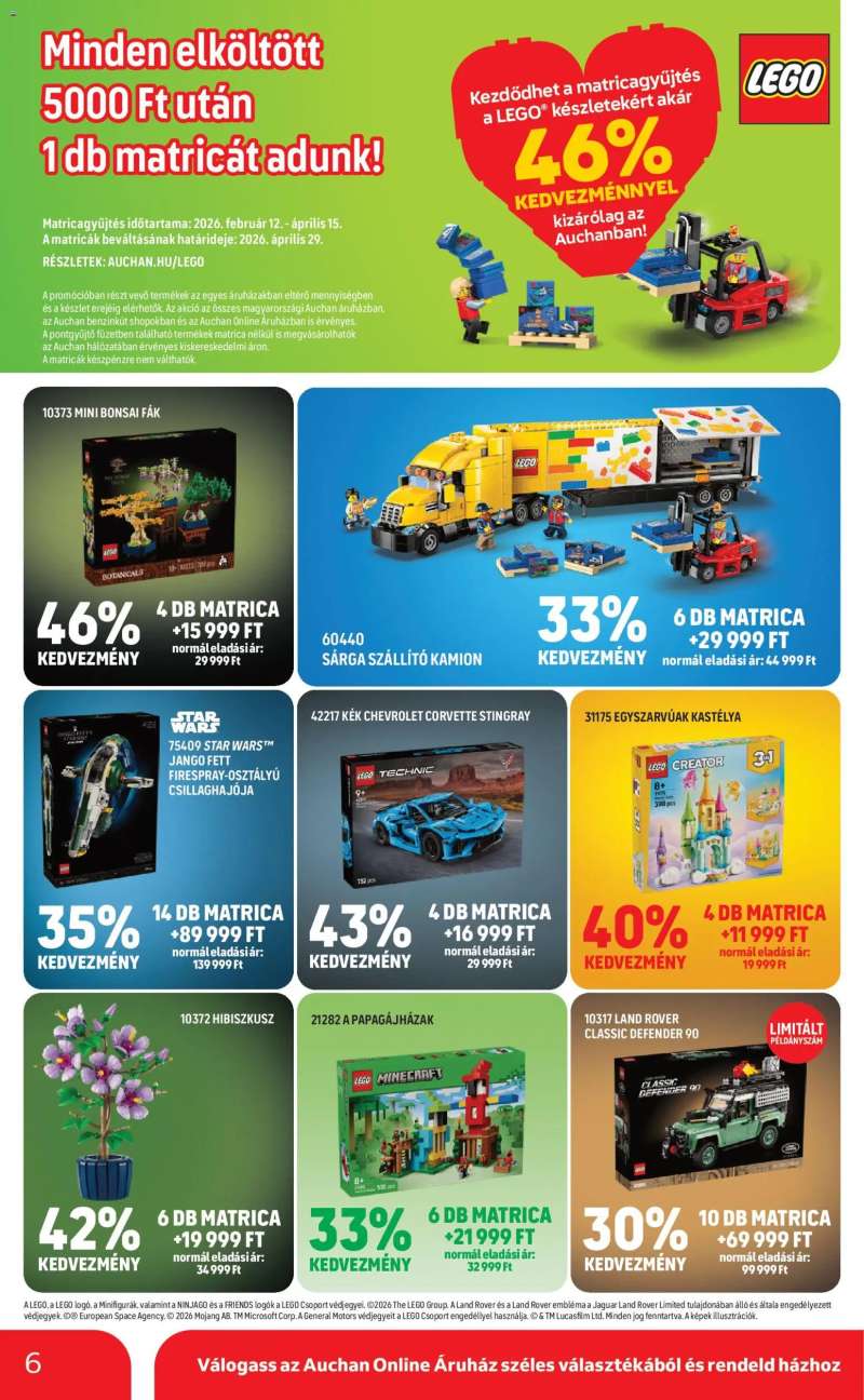 Auchan Szupermarket akciós újság 6 oldal