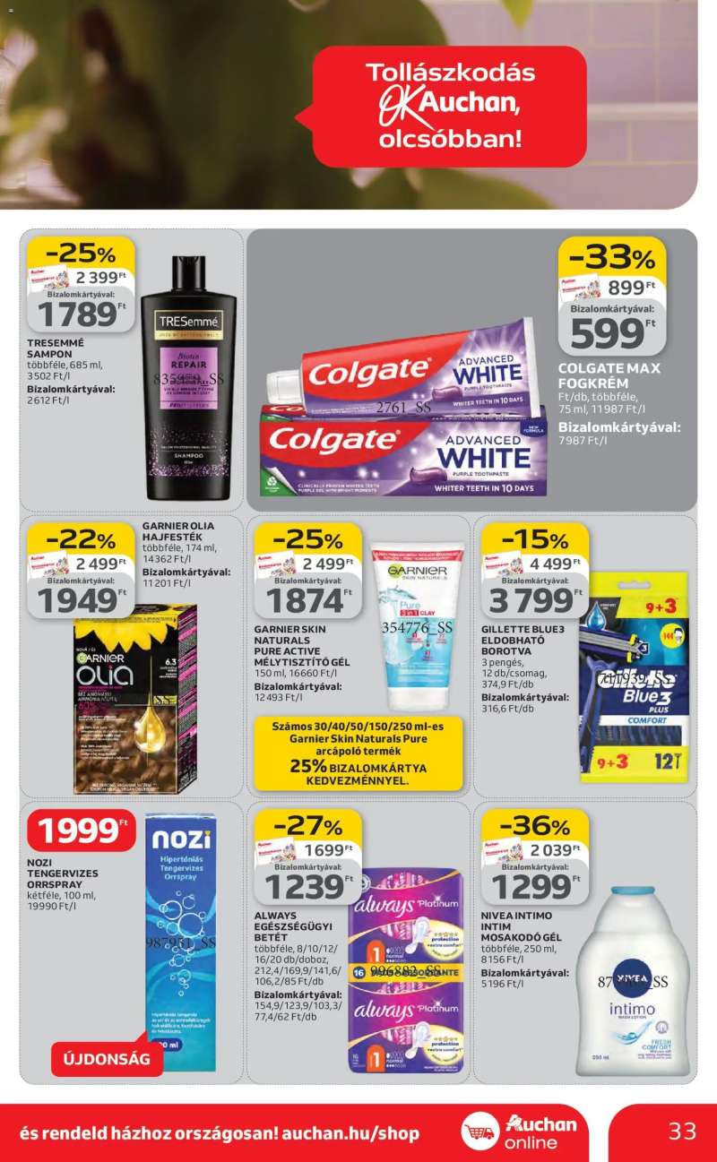 Auchan Akciós újság Auchan 33 oldal