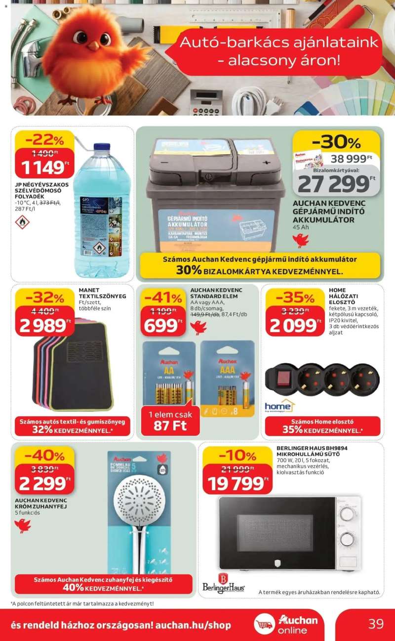 Auchan Auchan akciós újság Budapest 39 oldal