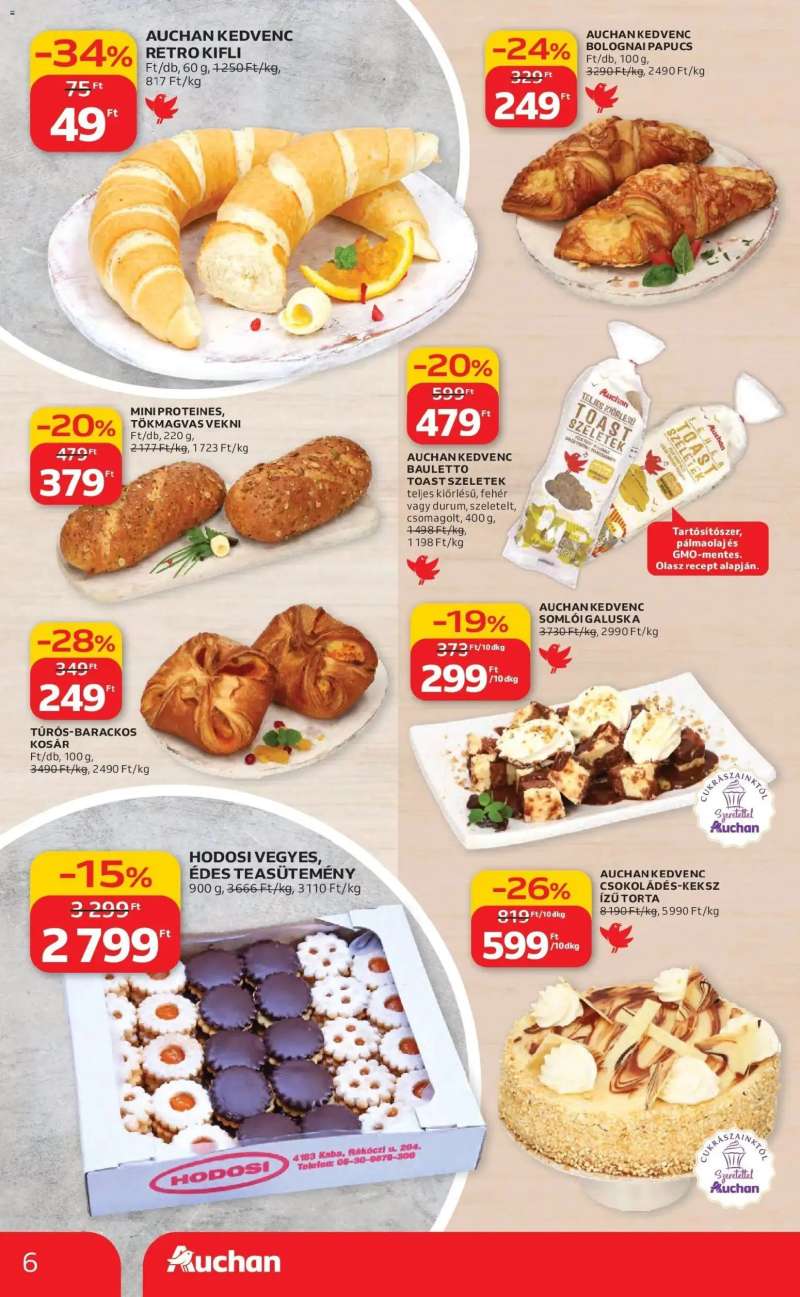Auchan Auchan akciós újság Budapest 6 oldal