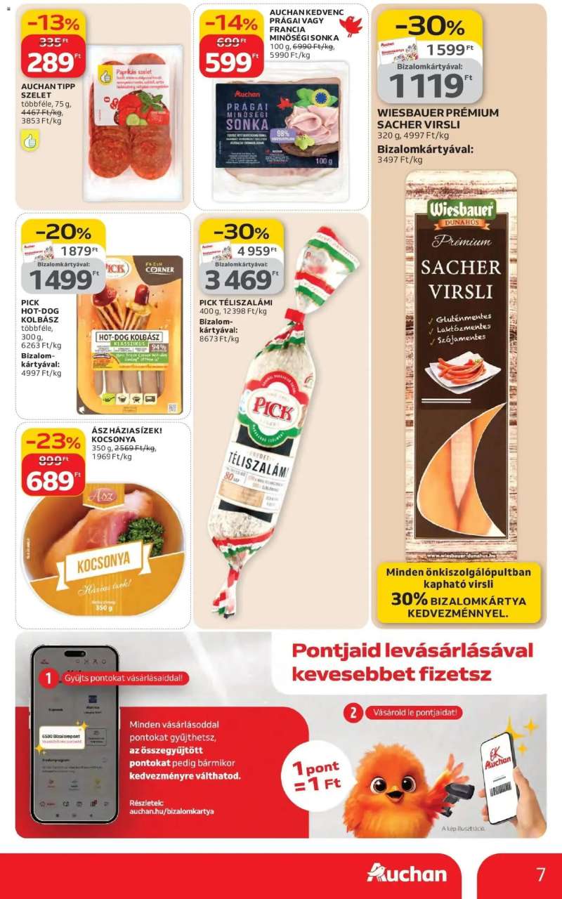 Auchan Auchan akciós újság Budapest 7 oldal