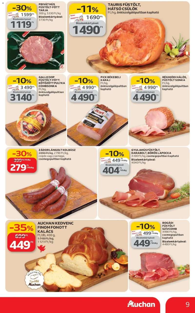 Auchan Auchan akciós újság Budapest 9 oldal