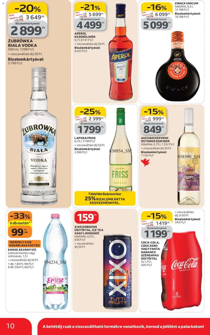 Auchan Szupermarket akciós újság 10 oldal