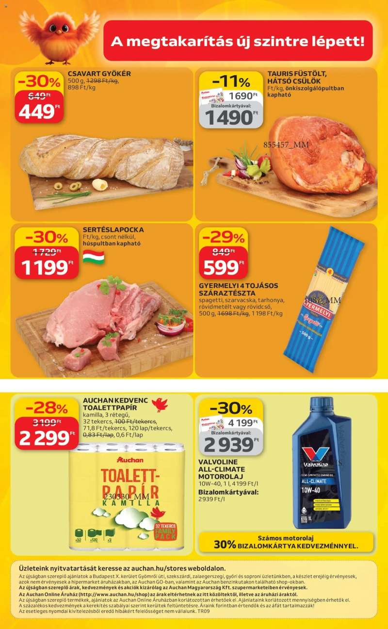 Auchan Szupermarket akciós újság 12 oldal
