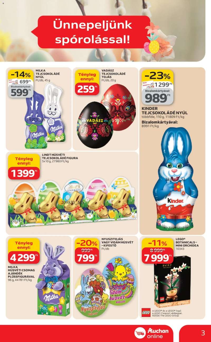 Auchan Szupermarket akciós újság 3 oldal
