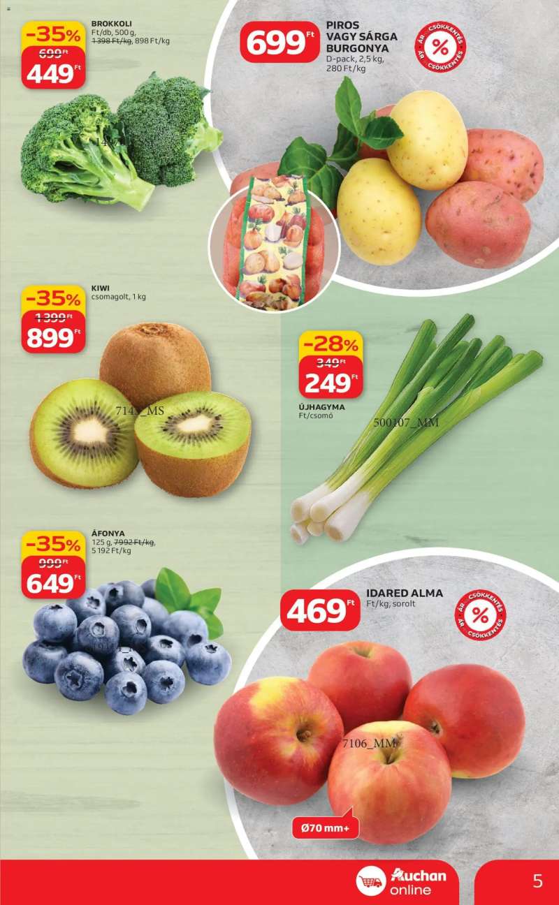 Auchan Szupermarket akciós újság 5 oldal