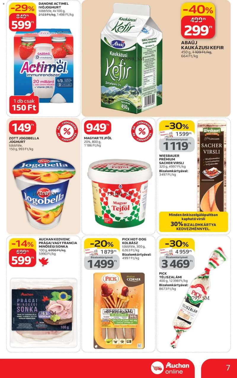 Auchan Szupermarket akciós újság 7 oldal