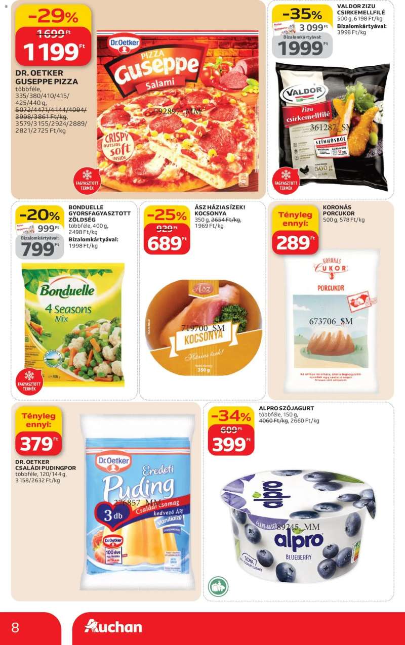 Auchan Szupermarket akciós újság 8 oldal