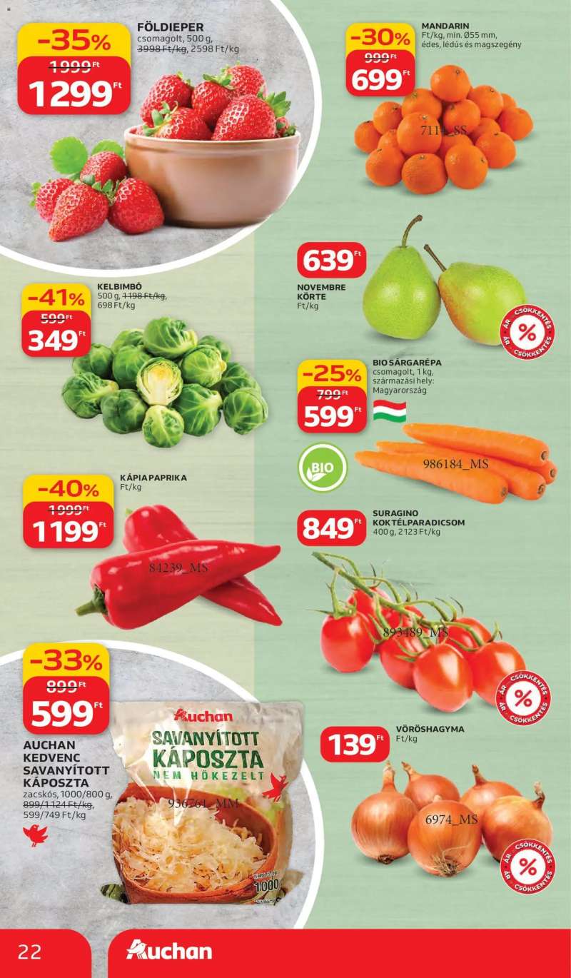 Auchan Auchan akciós újság 22 oldal