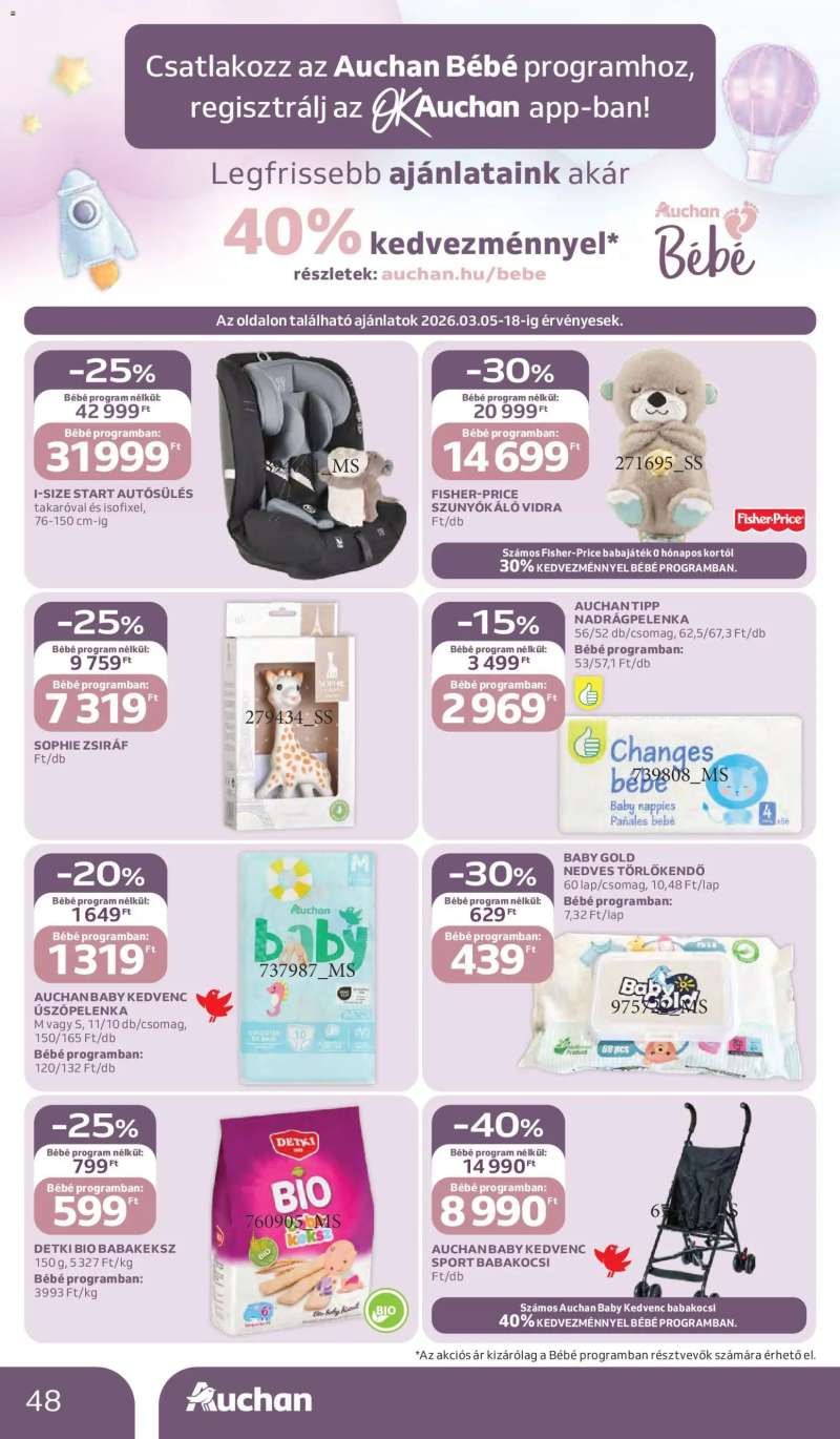 Auchan Auchan akciós újság 48 oldal