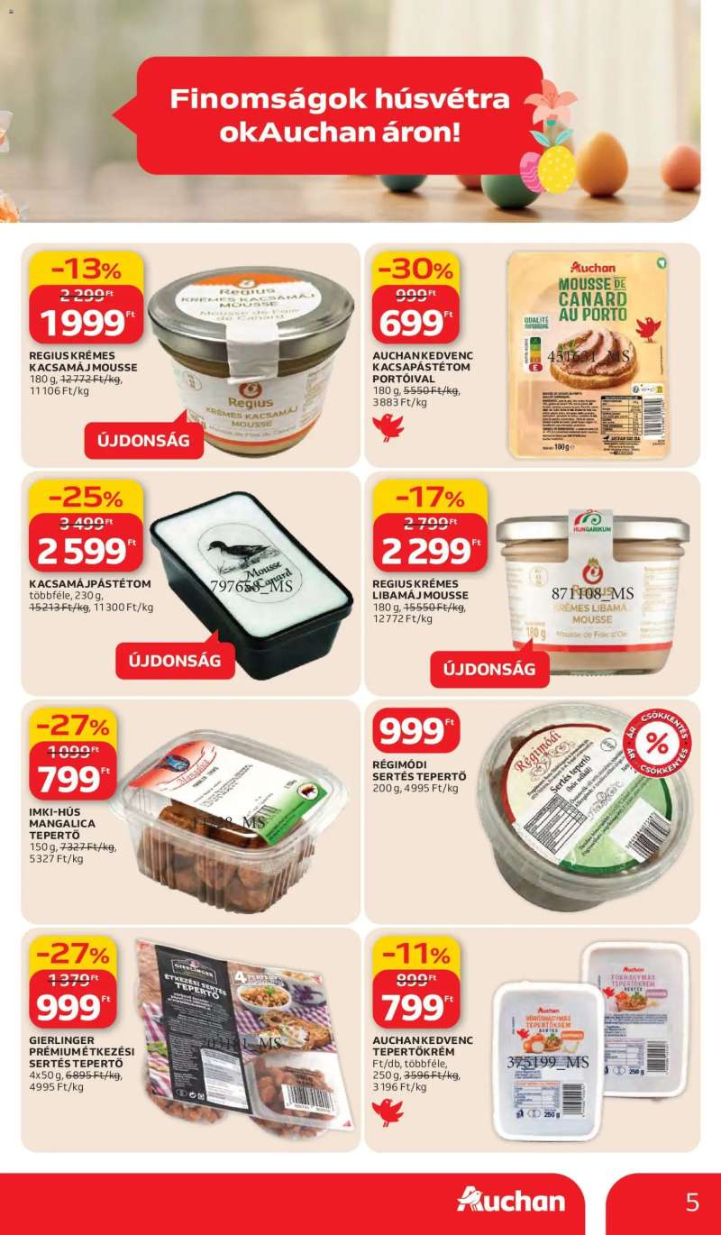Auchan Auchan akciós újság 5 oldal