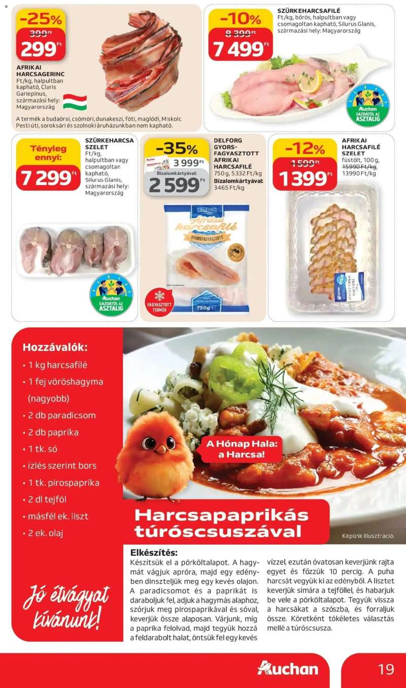 Auchan Auchan akciós újság Budapest 19 oldal