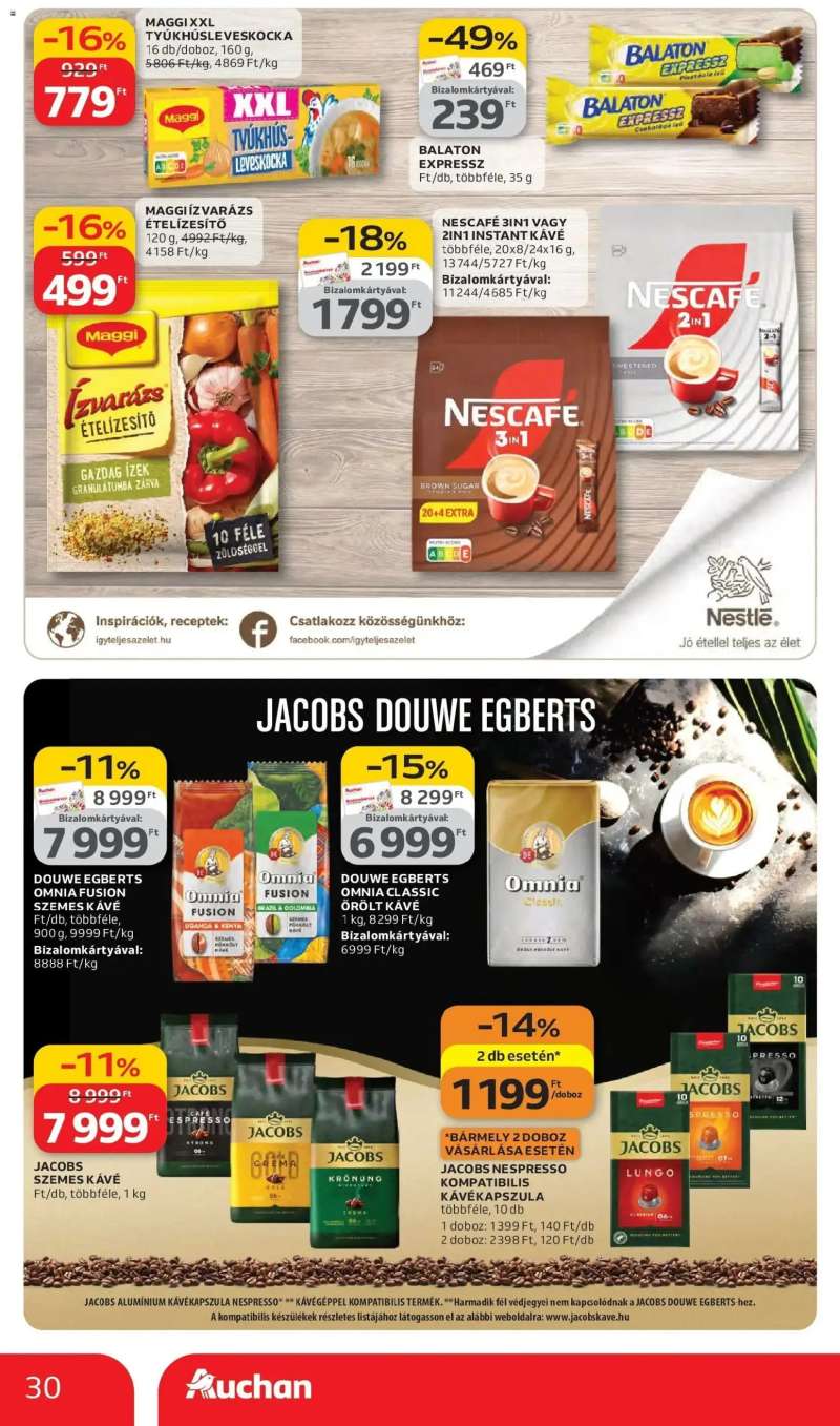 Auchan Auchan akciós újság Budapest 30 oldal
