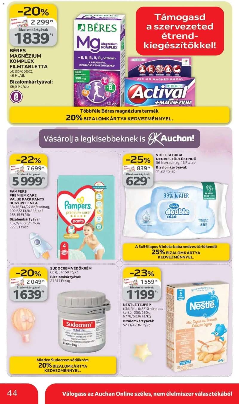 Auchan Auchan akciós újság Budapest 44 oldal