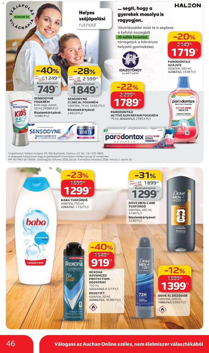 Auchan Auchan akciós újság Budapest 46 oldal