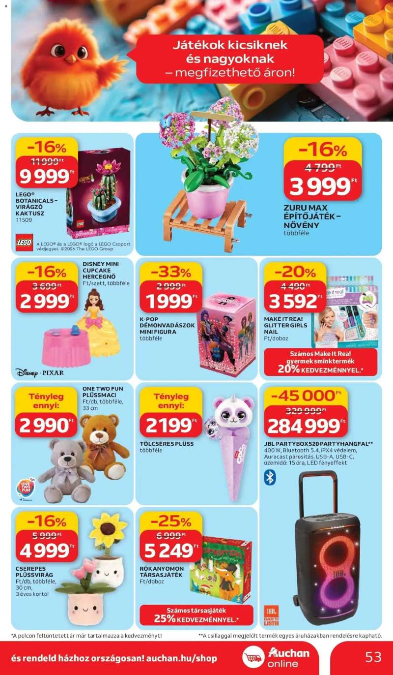 Auchan Auchan akciós újság Budapest 53 oldal