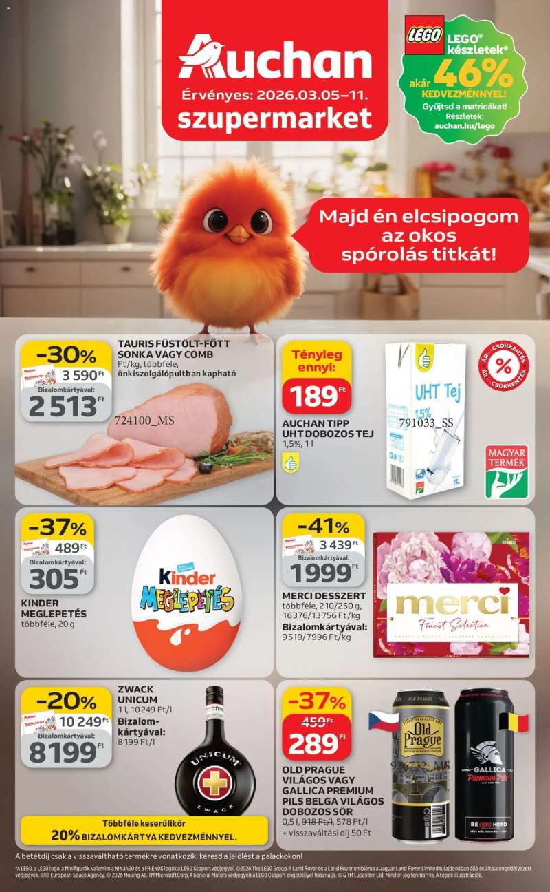 Auchan Auchan Szupermarket akciós újság 1 oldal