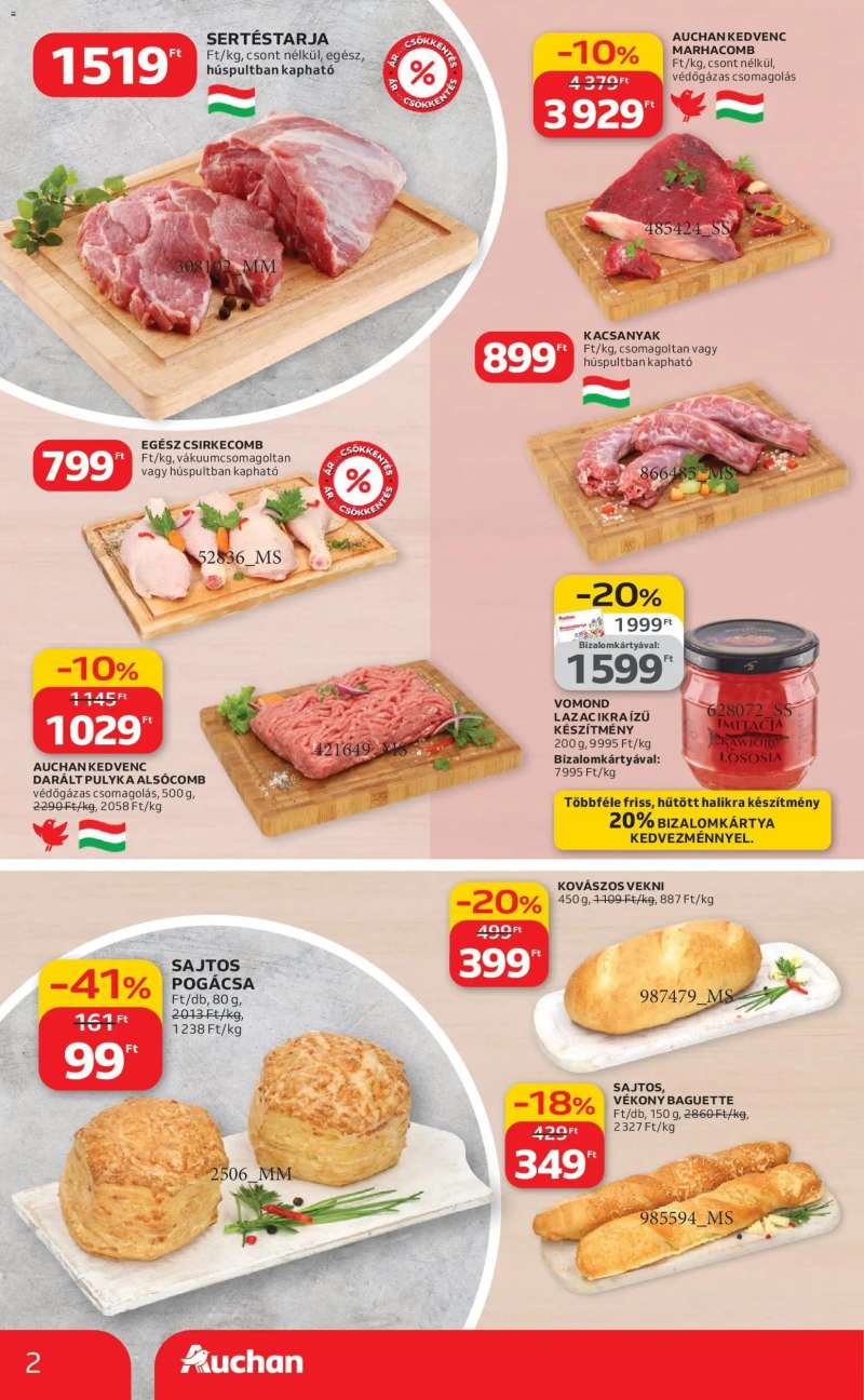 Auchan Auchan Szupermarket akciós újság 2 oldal