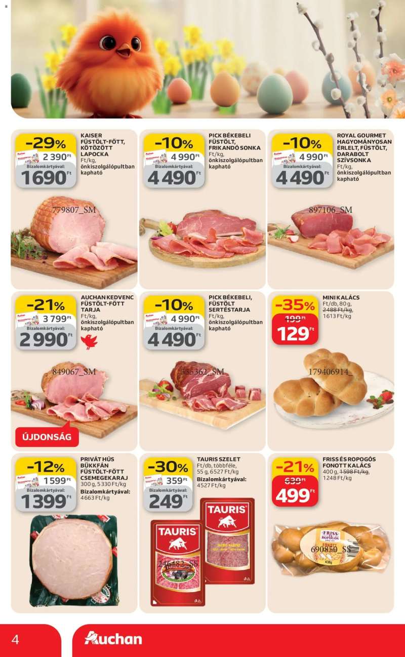 Auchan Auchan Szupermarket akciós újság 4 oldal
