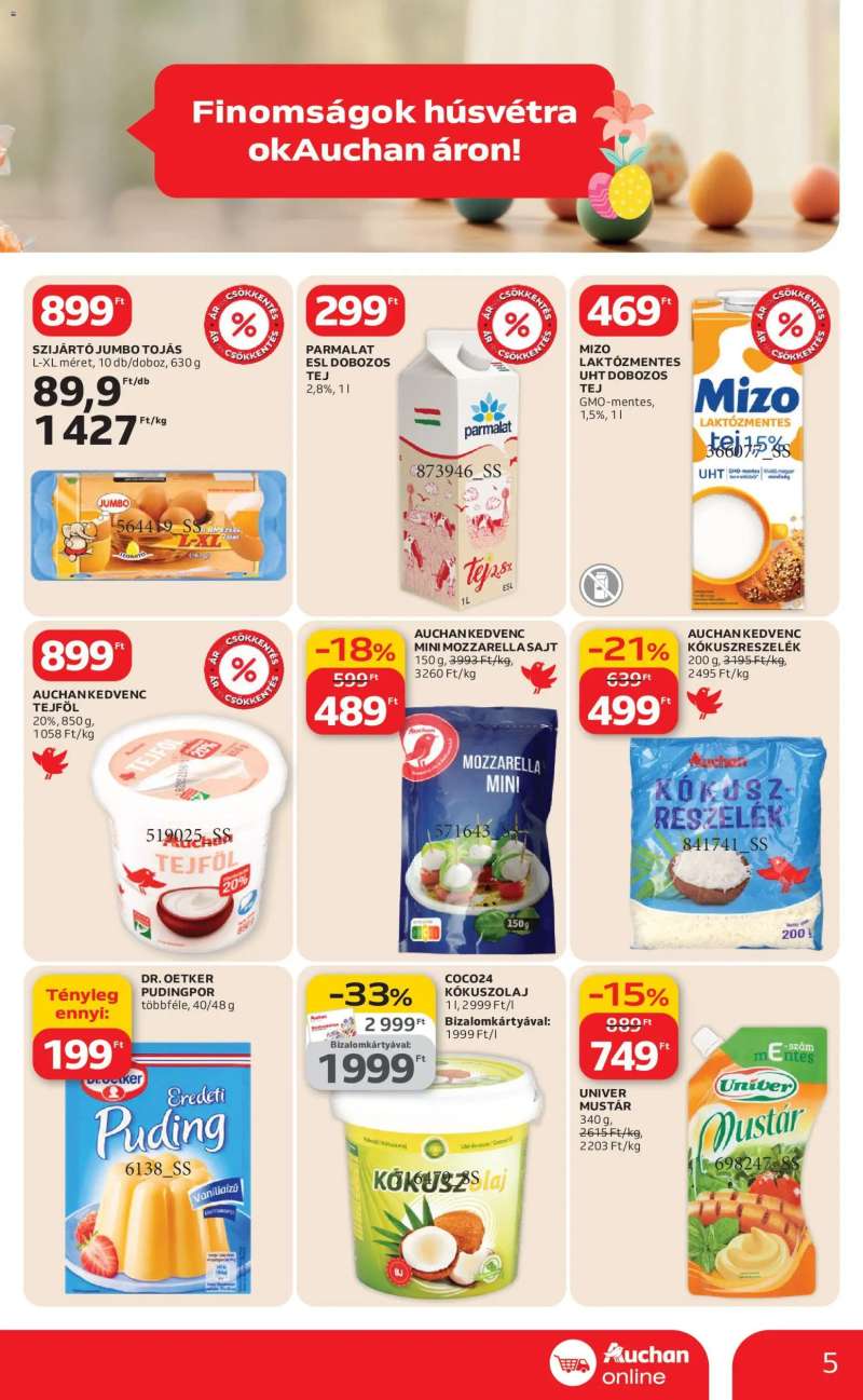 Auchan Auchan Szupermarket akciós újság 5 oldal