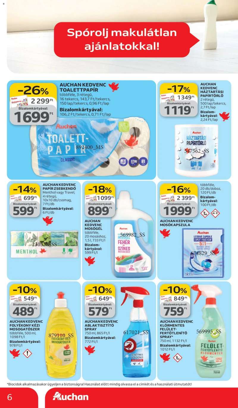 Auchan Auchan Tavaszi nagytakarítás 6 oldal