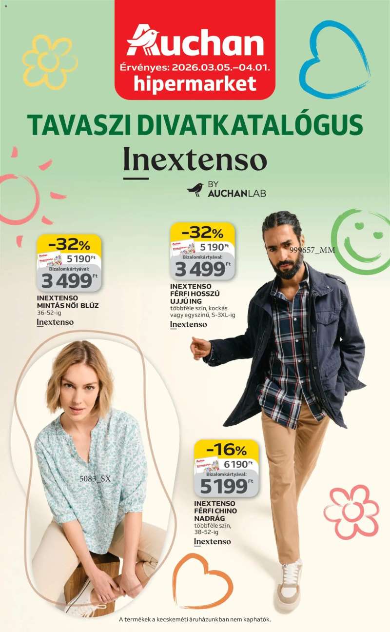 Auchan Auchan Tavaszi textil ajánlataink 1 oldal