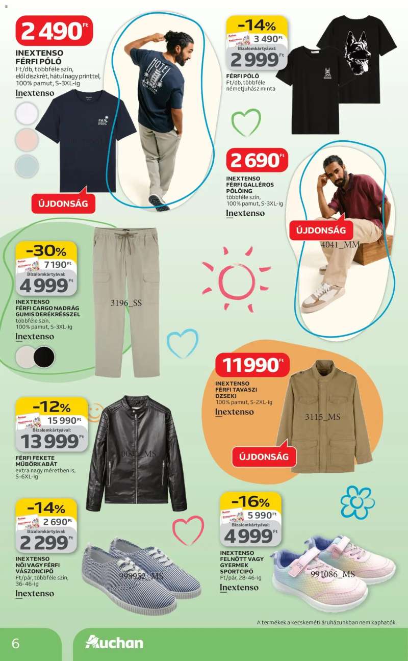Auchan Auchan Tavaszi textil ajánlataink 6 oldal