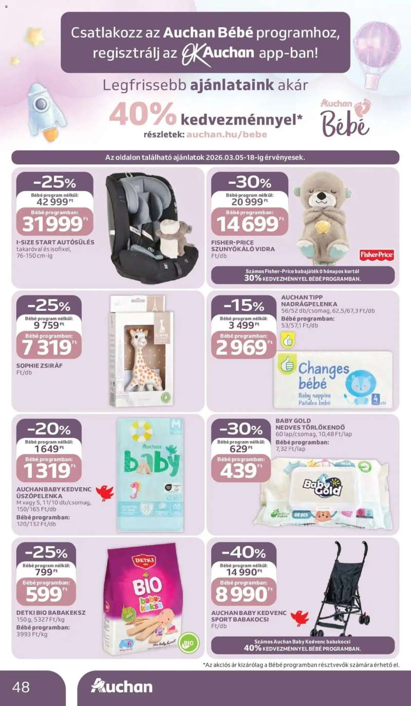 Auchan Auchan újság érvényessége 03.11.-ig 48 oldal