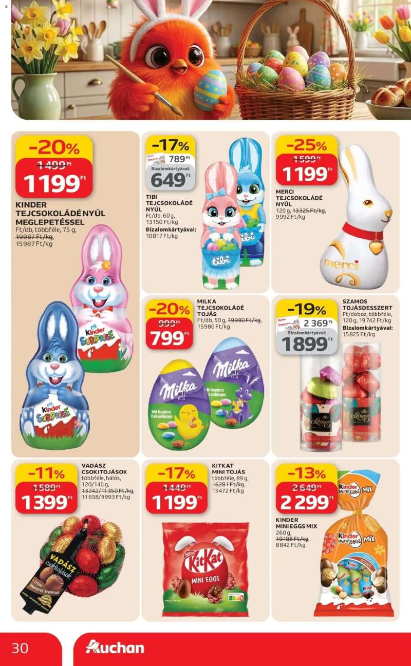 Auchan Auchan újság érvényessége 03.18.-ig 30 oldal