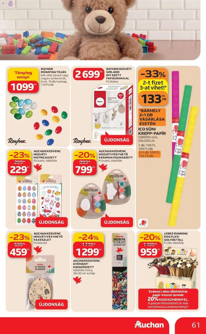 Auchan Auchan újság érvényessége 03.18.-ig 61 oldal