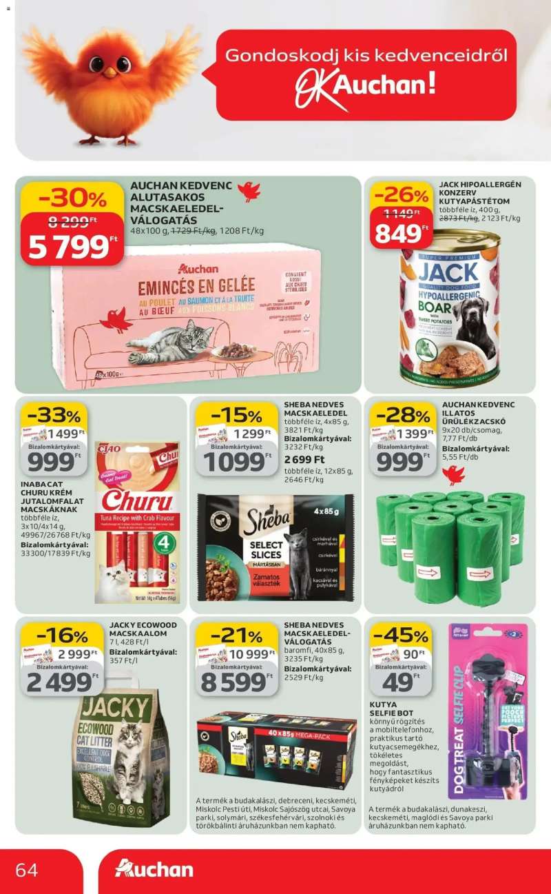 Auchan Auchan újság érvényessége 03.18.-ig 64 oldal