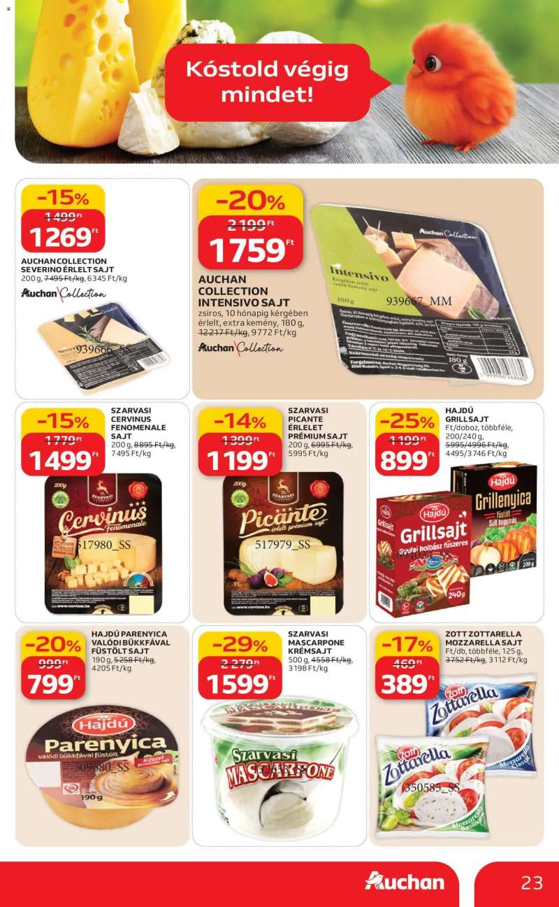 Auchan Auchan akciós újság 23 oldal
