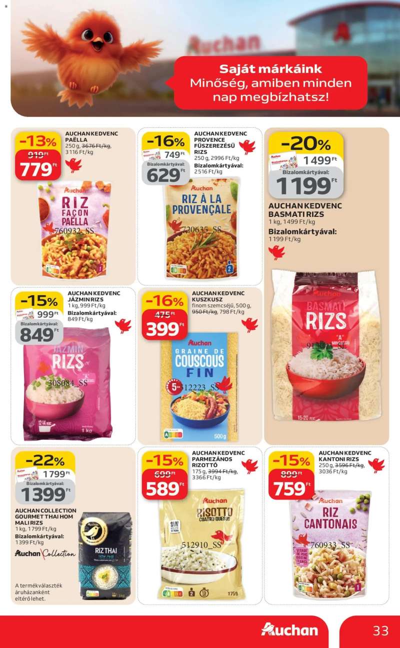 Auchan Auchan akciós újság 33 oldal