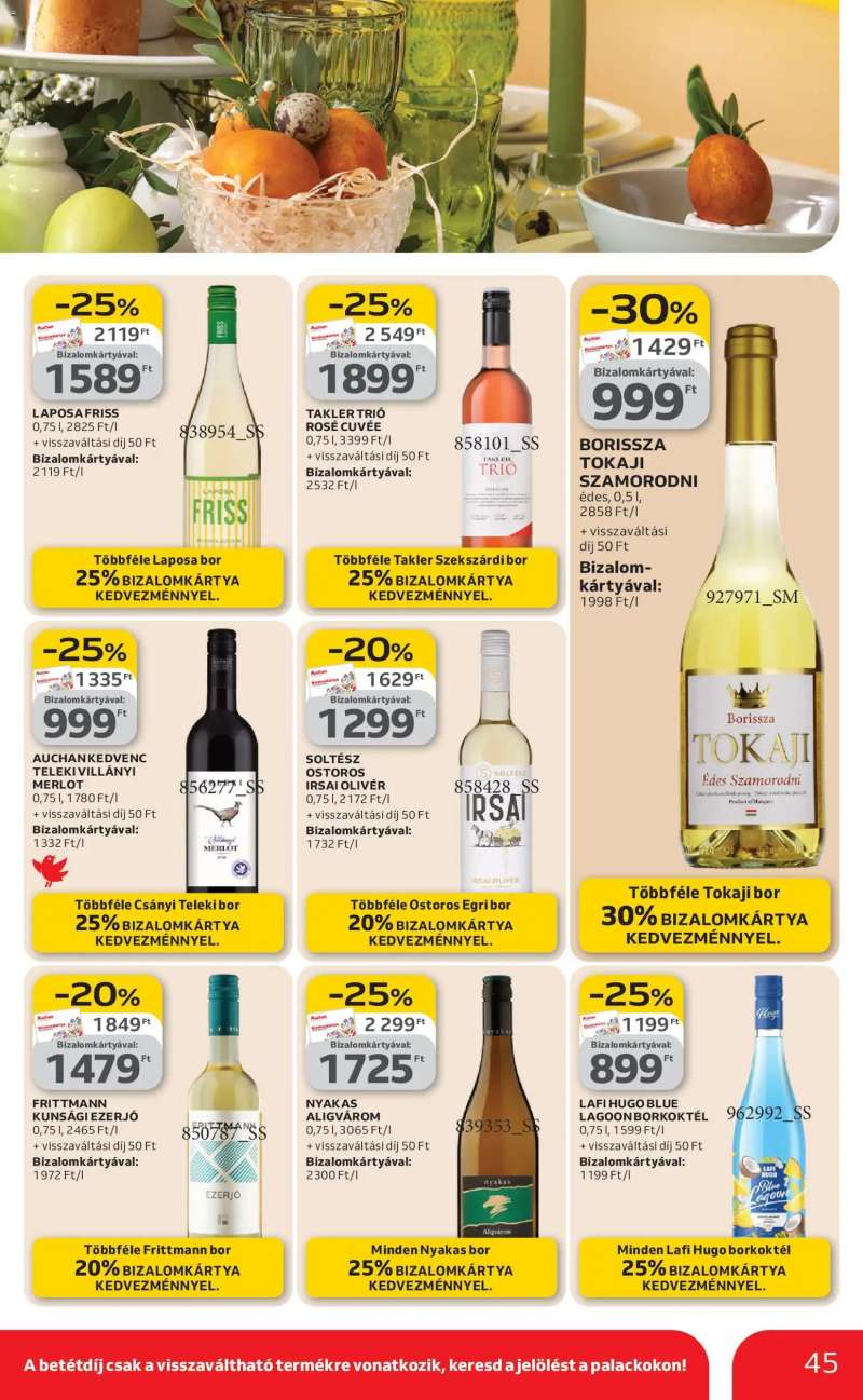 Auchan Auchan akciós újság 45 oldal