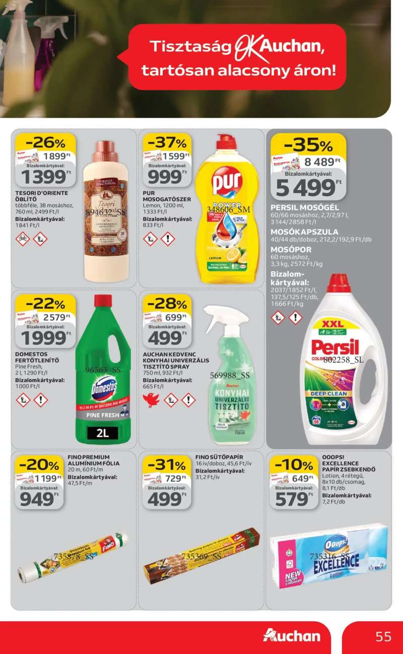 Auchan Auchan akciós újság 55 oldal