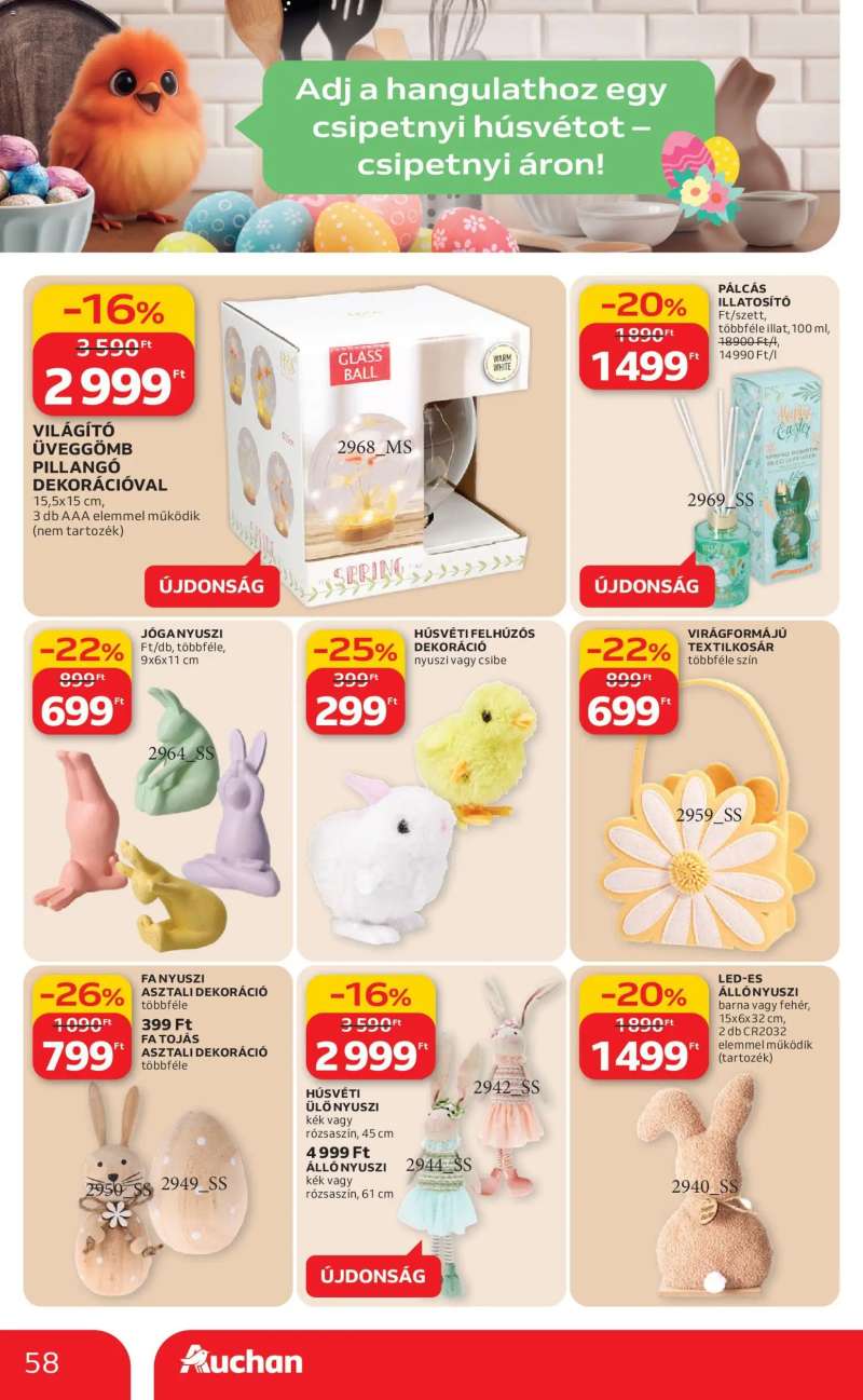 Auchan Auchan akciós újság 58 oldal