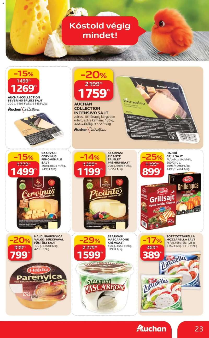 Auchan Auchan akciós újság Budapest 23 oldal