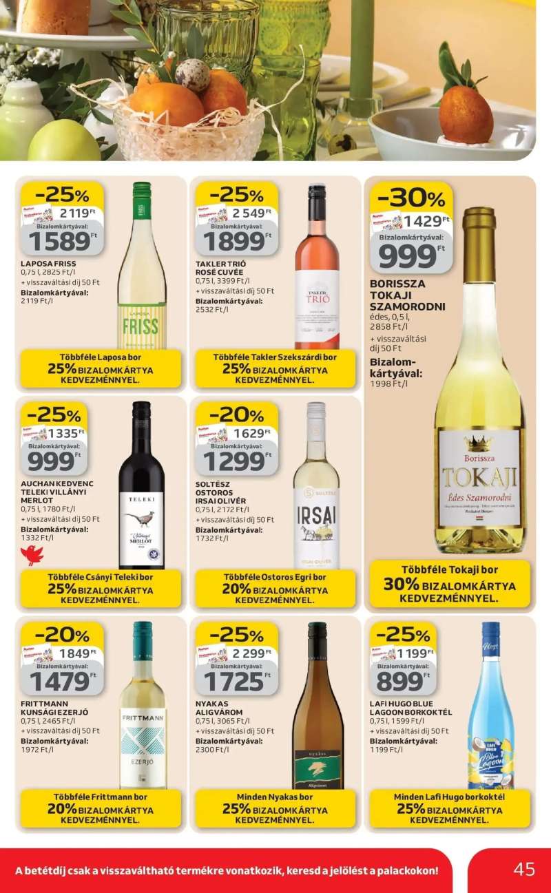 Auchan Auchan akciós újság Budapest 45 oldal